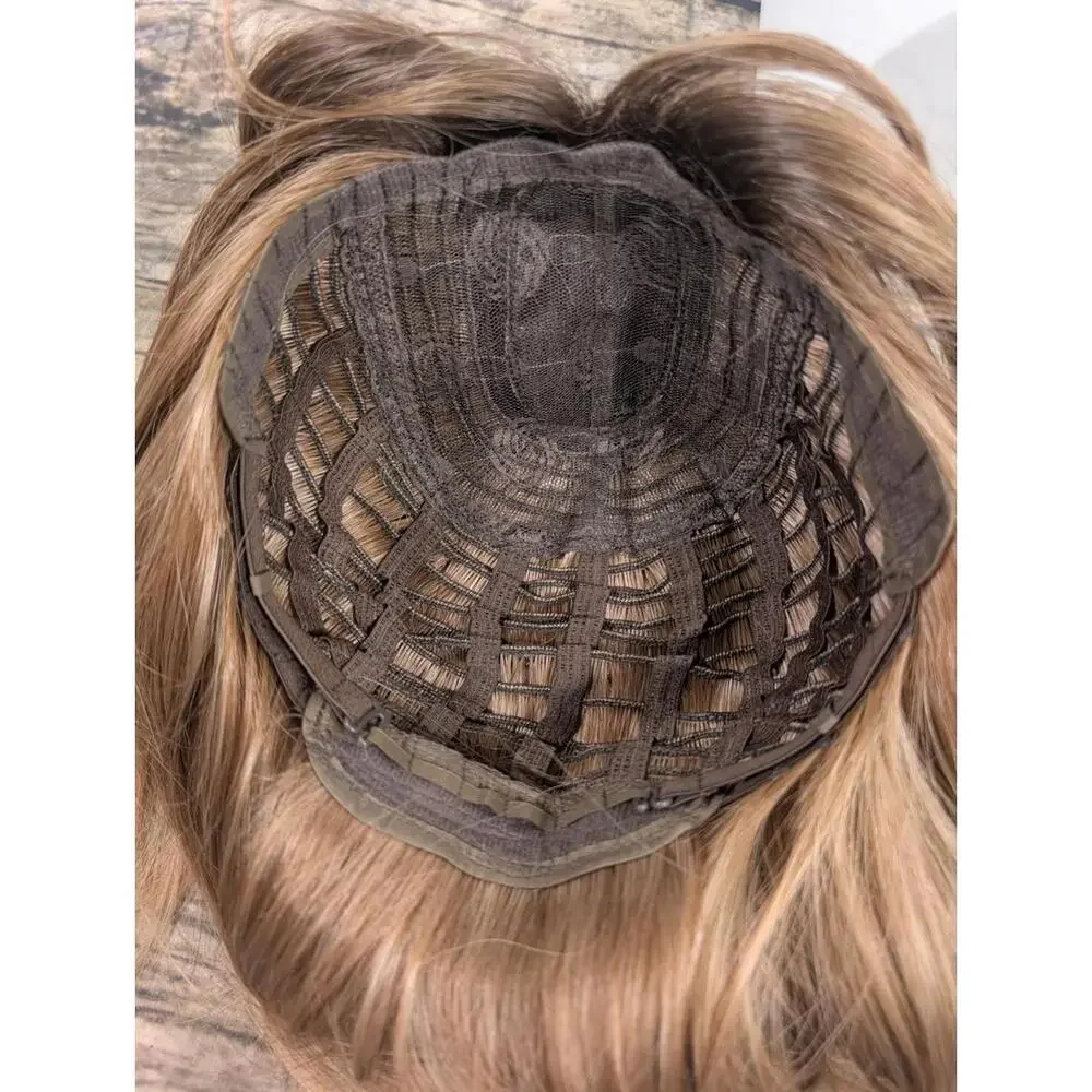 Unbranded Short Brown Blonde Ombre Synthetic Wig Layered‎ Hair